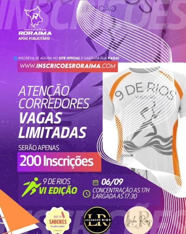 Corrida 9 DE RIOS 2025 6ª Edição