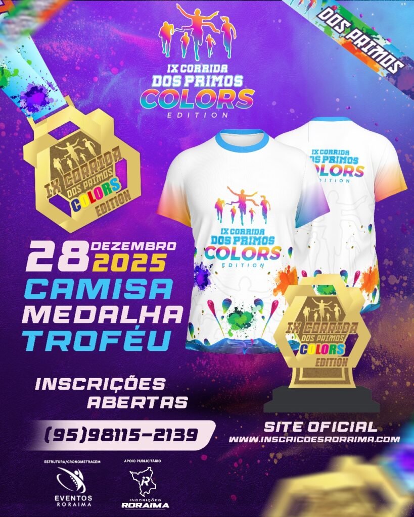Corrida dos PRIMOS COLORS 2025 9ª Edição