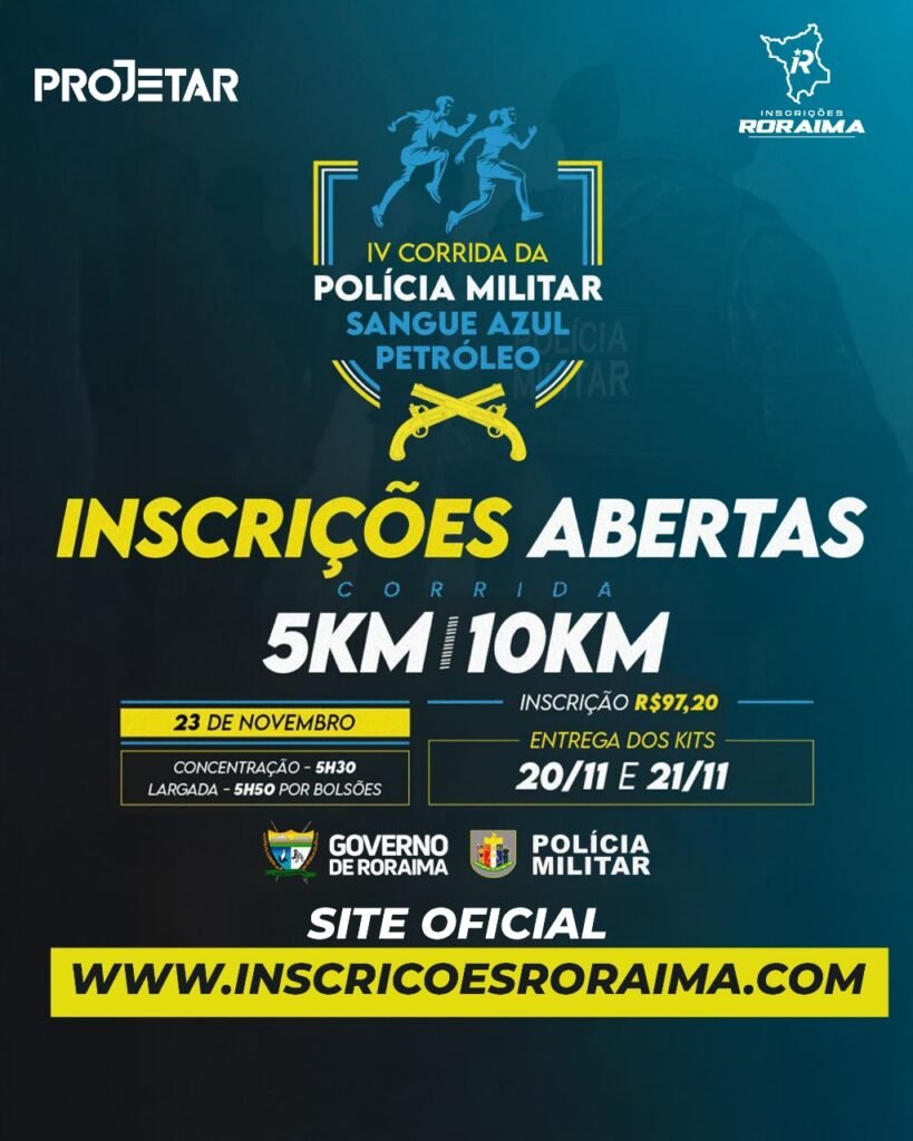 Corrida SANGUE AZUL PETRÓLEO PMRR 2025 81 anos