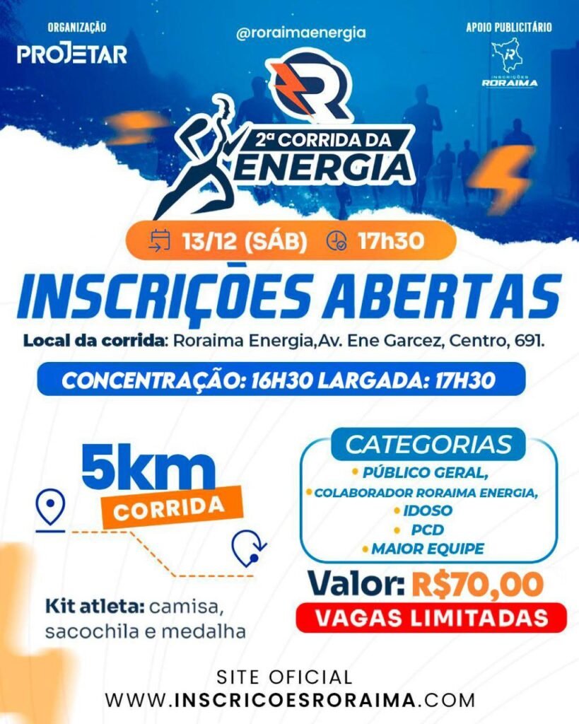 Corrida RORAIMA ENERGIA 2025 2ª Edição